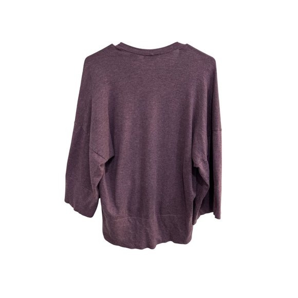 Moda International Purple Loose Fit Sweater Cashmere Blend Sz Small - Picture 2 of 8